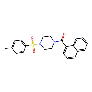 [4-(4-Methylphenyl)sulfonylpiperazin-1-yl]-naphthalen-1-ylmethanone structure