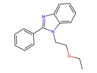 1-(2-Ethoxyethyl)-2-phenylbenzimidazole structure