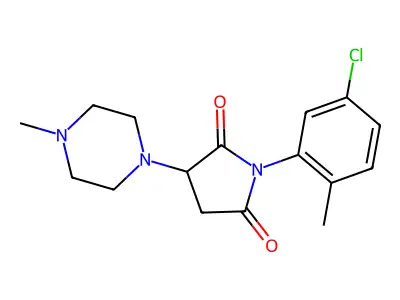 1-(5-Chloro-2-methylphenyl)-3-(4-methylpiperazin-1-yl)pyrrolidine-2,5-dione structure