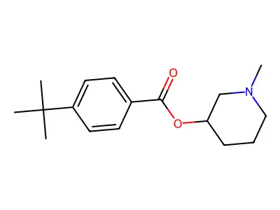 1-Methyl-3-piperidinyl 4-tert-butylbenzoate structure