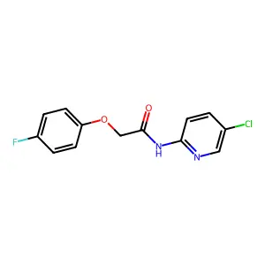 N-(5-chloropyridin-2-yl)-2-(4-fluorophenoxy)acetamide structure