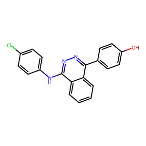4-(4-((4-Chlorophenyl)amino)phthalazin-1-yl)phenol structure