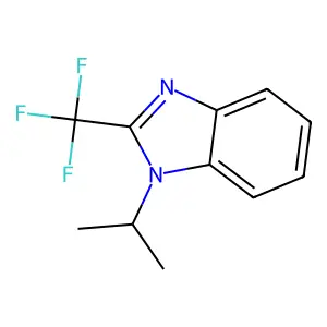 1-Propan-2-yl-2-(trifluoromethyl)benzimidazole structure