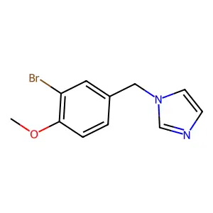 1-(3-bromo-4-methoxybenzyl)-1H-imidazole structure