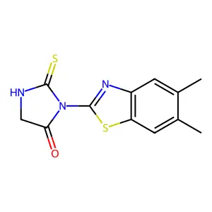 3-(5,6-Dimethyl-1,3-benzothiazol-2-yl)-2-thioxoimidazolidin-4-one structure