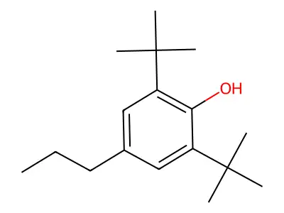 Phenol, 2,6-di-tert-butyl-4-propyl- structure