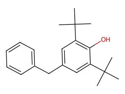 Phenol, 2,6-bis(1,1-dimethylethyl)-4-(phenylmethyl)- structure