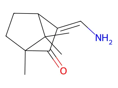 Aminomethylencampher structure