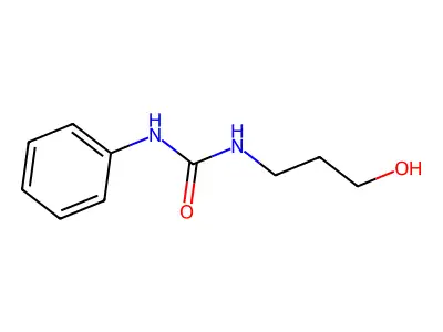 Urea, 1-(3-hydroxypropyl)-3-phenyl- structure