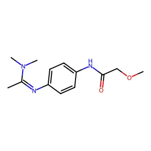 N-[4-[[1-(Dimethylamino)ethylidene]amino]phenyl]-2-methoxyacetamide structure