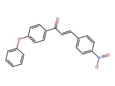 2-Propen-1-one, 3-(4-nitrophenyl)-1-(4-phenoxyphenyl)- structure