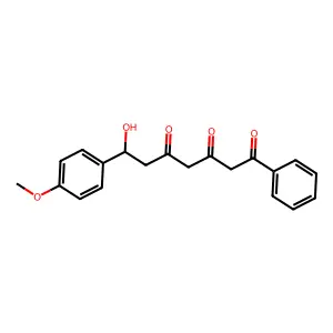 7-Hydroxy-7-(4-methoxyphenyl)-1-phenylheptane-1,3,5-trione structure