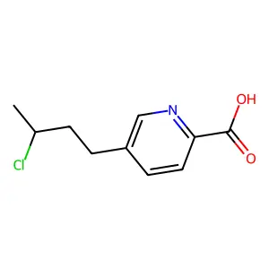 Picolinic acid, 5-(3-chlorobutyl)- structure