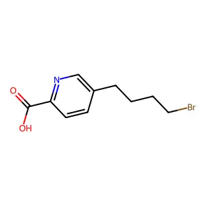 2-Pyridinecarboxylic acid, 5-(4-bromobutyl)- structure
