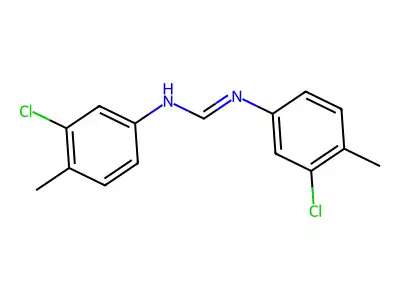 N,N'-Bis(3-chloro-4-methylphenyl)formamidine structure