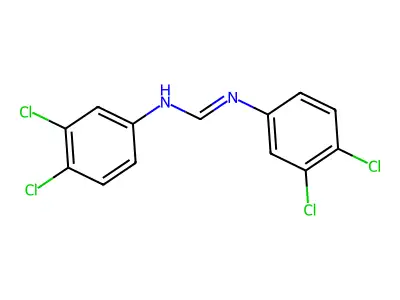 N,N'-Bis(3,4-dichlorophenyl)formamidine structure