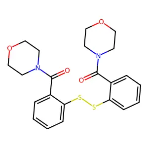 Morpholine, 4,4'-(dithiobis(2,1-phenylenecarbonyl))bis- structure