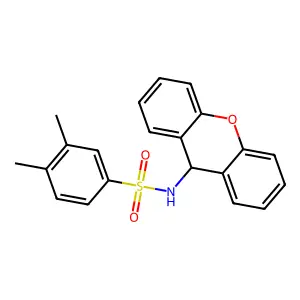 3,4-Dimethyl-n-(9h-xanthen-9-yl)benzenesulfonamide structure