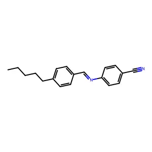 Benzonitrile, 4-[[(4-pentylphenyl)methylene]amino]- structure