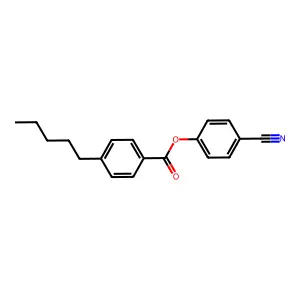 4-戊基苯甲酸 4-氰基苯酯 structure