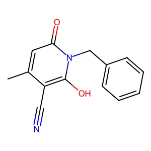1-Benzyl-6-hydroxy-4-methyl-2-oxo-1,2-dihydropyridine-3-carbonitrile structure