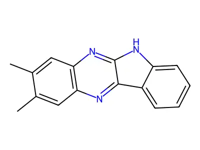 2,3-Dimethyl-6H-indolo(2,3-b)quinoxaline structure