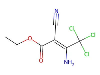 Acetic acid, cyano(ethoxyethylidene)-, ethyl ester structure