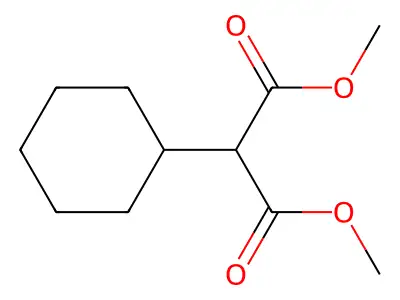 Dimethyl cyclohexylpropanedioate structure
