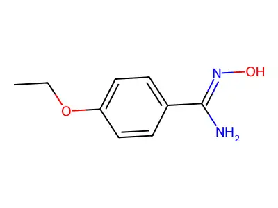 4-ethoxy-N-hydroxy-benzamidine structure