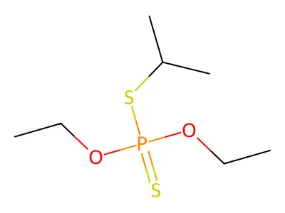 O,O-Diethyl S-propan-2-yl phosphorodithioate structure
