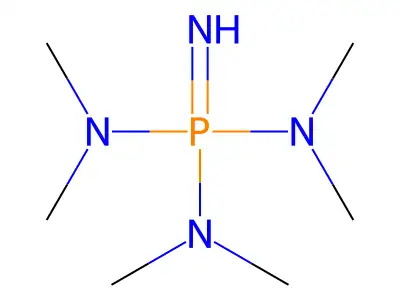 Imino-tris(dimethylamino)phosphorane structure