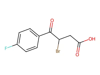 3-Bromo-4-(4-fluorophenyl)-4-oxobutanoic acid structure