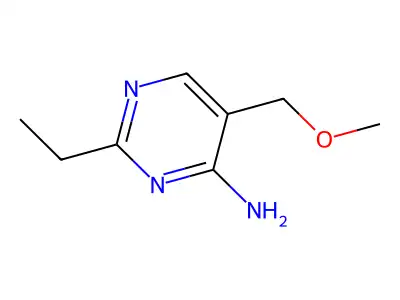 2-Ethyl-5-(methoxymethyl)-4-pyrimidinamine structure