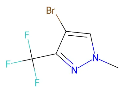 4-Bromo-1-methyl-3-(trifluoromethyl)-1H-pyrazole structure
