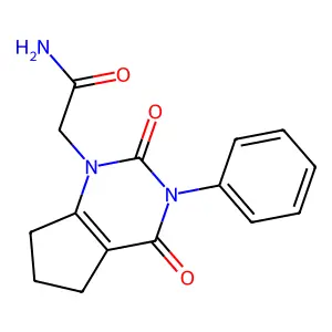 1H-Cyclopentapyrimidine-1-acetamide, 2,3,4,5,6,7-hexahydro-2,4-dioxo-3-phenyl- structure