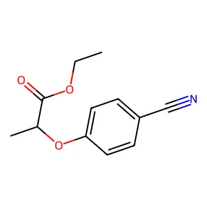 Ethyl 2-(4-cyanophenoxy)propanoate structure
