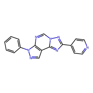 7H-Pyrazolo[4,3-E][1,2,4]triazolo[1,5-c]pyrimidine, 7-phenyl-2-(pyridin-4-yl)- structure
