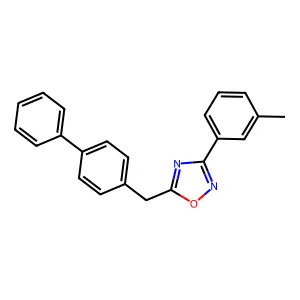 5-(Biphenyl-4-ylmethyl)-3-(3-methylphenyl)-1,2,4-oxadiazole structure