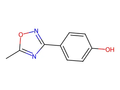4-(5-Methyl-1,2,4-oxadiazol-3-yl)phenol structure