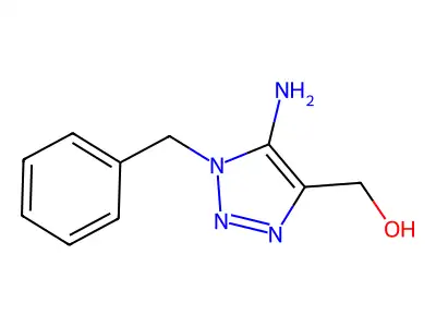 (5-amino-1-benzyl-1H-1,2,3-triazol-4-yl)methanol structure