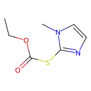 O-Ethyl S-(1-methyl-1H-imidazol-2-yl) thiocarbonate structure