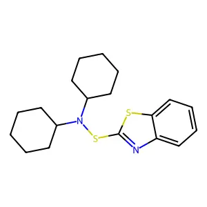 N,N-二环己基-2-苯并噻唑亚磺酰胺 structure