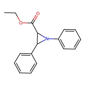Ethyl 1,3-diphenylaziridine-2-carboxylate structure