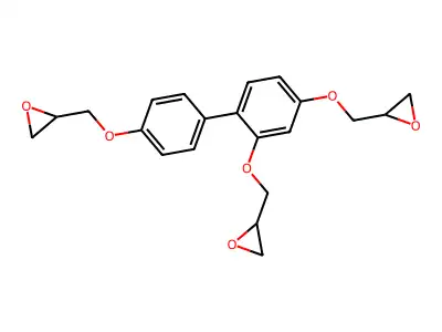 2,4,4'-Tris(2,3-epoxypropoxy)biphenyl structure