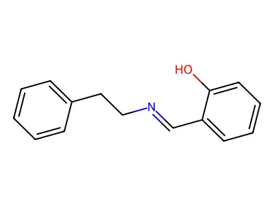 Alpha-(phenethylimino)-O-cresol structure