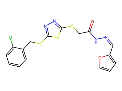 C16H13ClN4O2S3 structure