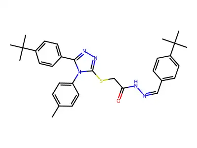 C32H37N5OS structure