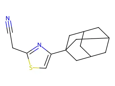 [4-(1-Adamantyl)-1,3-thiazol-2-yl]acetonitrile structure