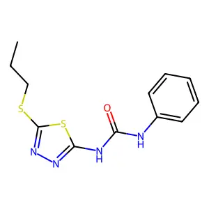 1-Phenyl-3-(5-propylsulfanyl-1,3,4-thiadiazol-2-yl)urea structure