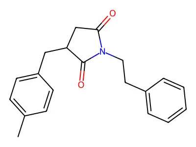 3-(4-Methylbenzyl)-1-(2-phenylethyl)pyrrolidine-2,5-dione structure